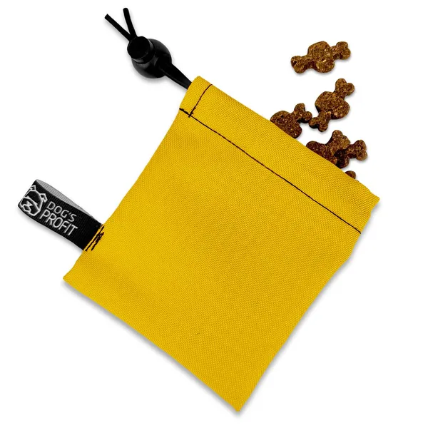 MINI saszetka na smaczki ŻÓŁTA JAK ŚNIEG