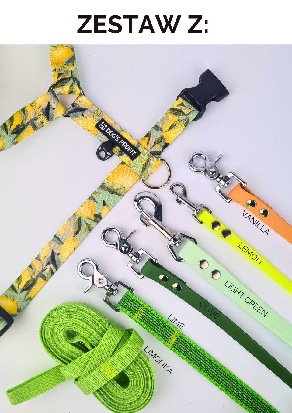 Szelki bezuciskowe PRO-FIT™ SIGNORA LIMONE XS|20mm