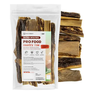 SKÓRA WOŁOWA suszony gryzak dla psa