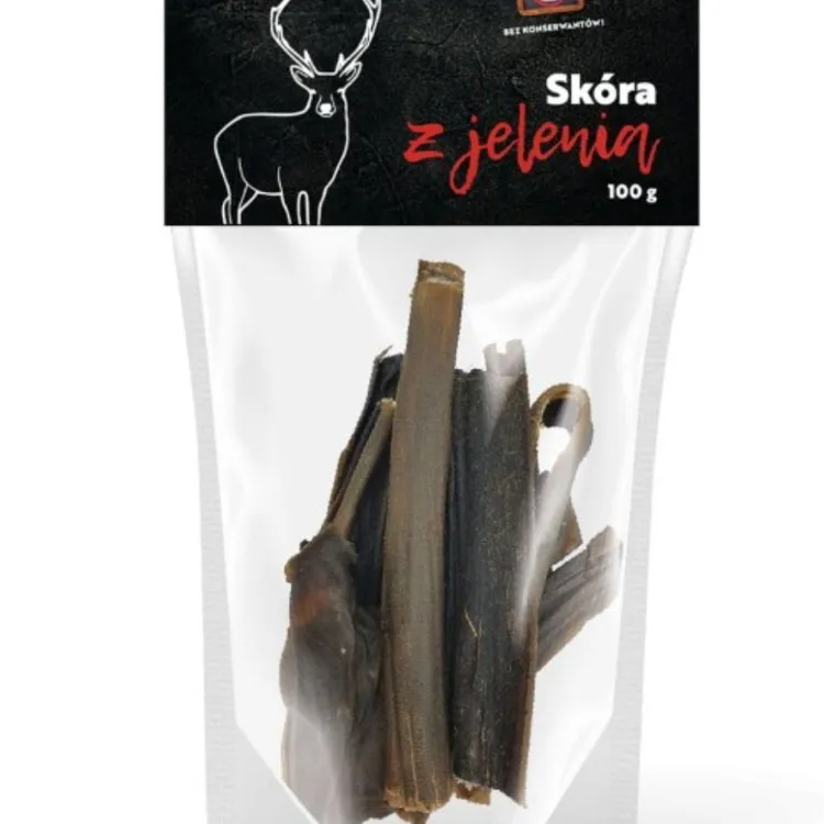 Syta Micha Suszona skóra Z JELENIA dla psa 100g