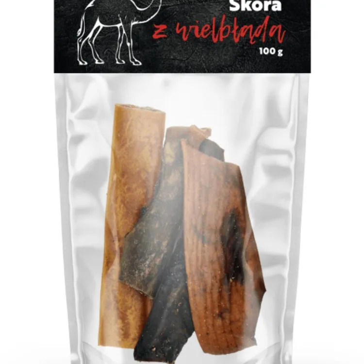 Syta micha skóra z WIELBŁADA dla psa 100g