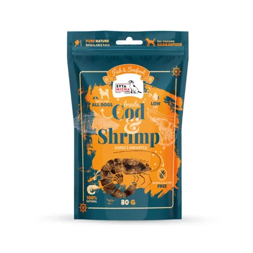 Syta Micha Fish & Seafood Przysmaki z krewetką dla psa