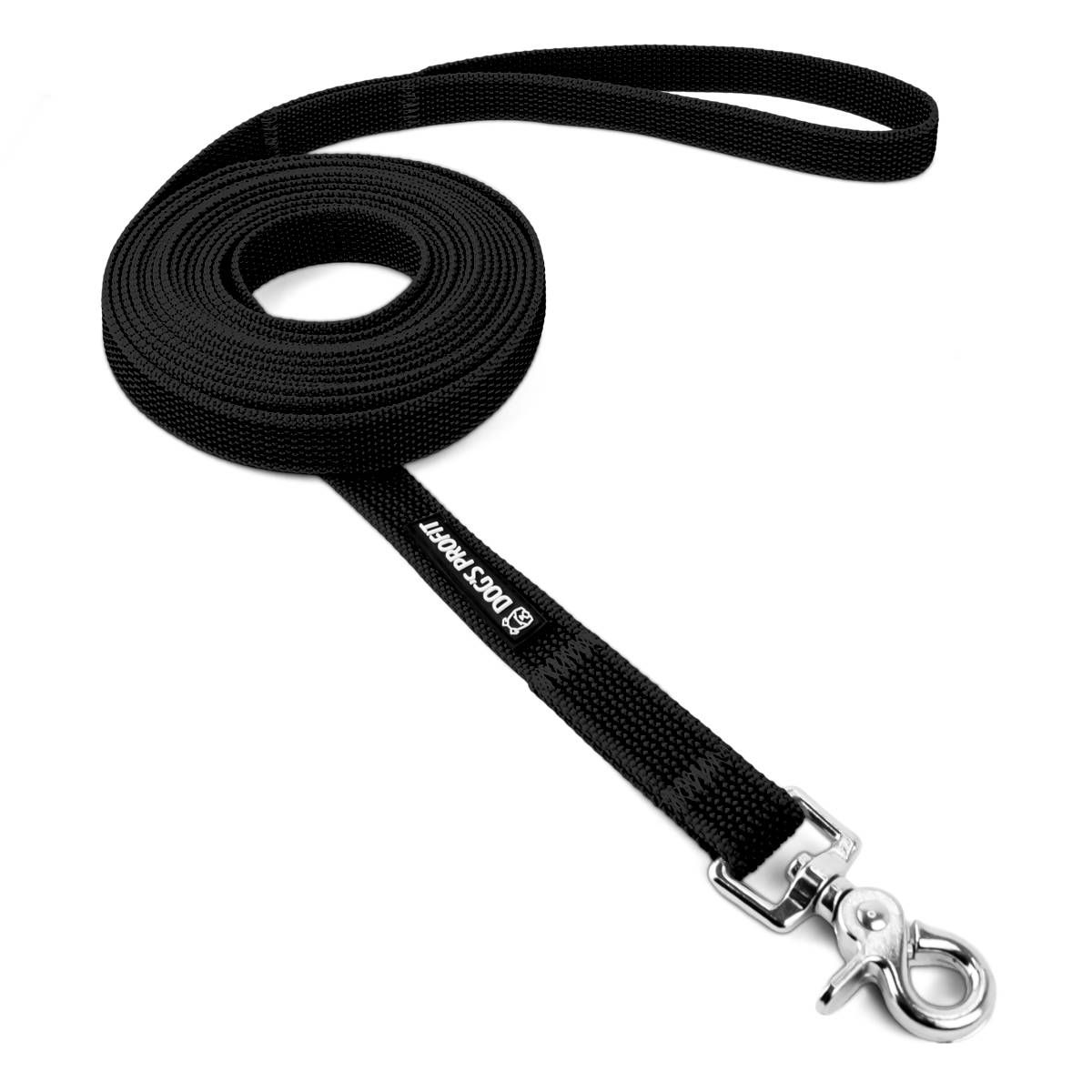 Antypoślizgowa smycz treningowa NEGRO 5m 20mm