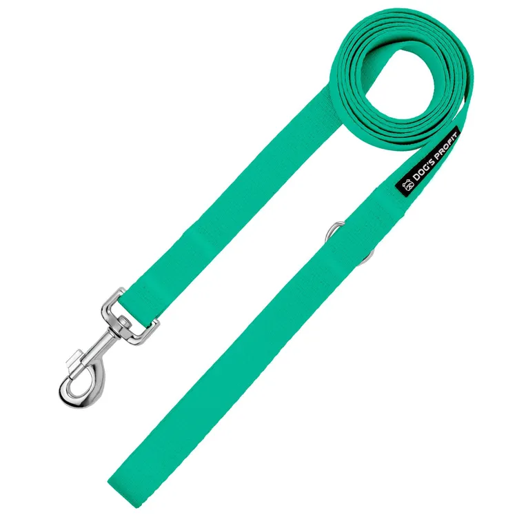 Smycz miejska LAZUROWA JAK WYBRZEŻE 150cm 20mm