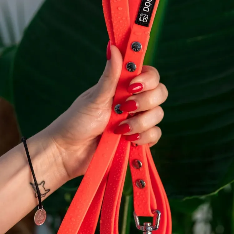 Smycz miejska ADVENTURE CRAZY ORANGE 150cm 16mm