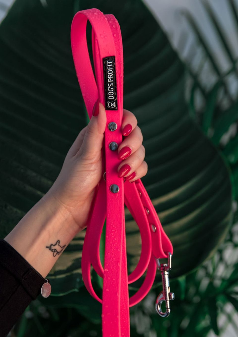 Smycz miejska ADVENTURE PINK 150cm 16mm