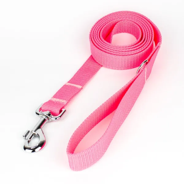 Smycz miejska BASIC RÓŻOWY NEON