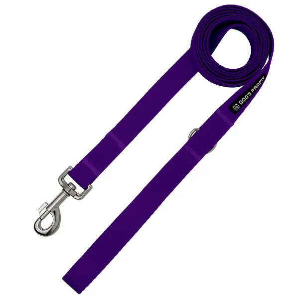 Smycz miejska FIOLETOWA JAK JAGODZIANKI