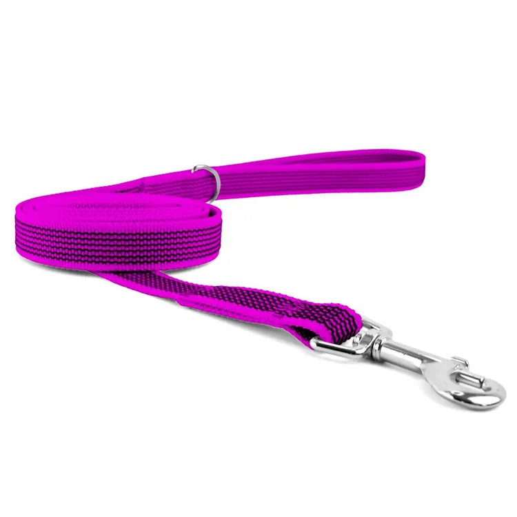 Antypoślizgowa smycz miejska MAGENTA 150cm 20mm