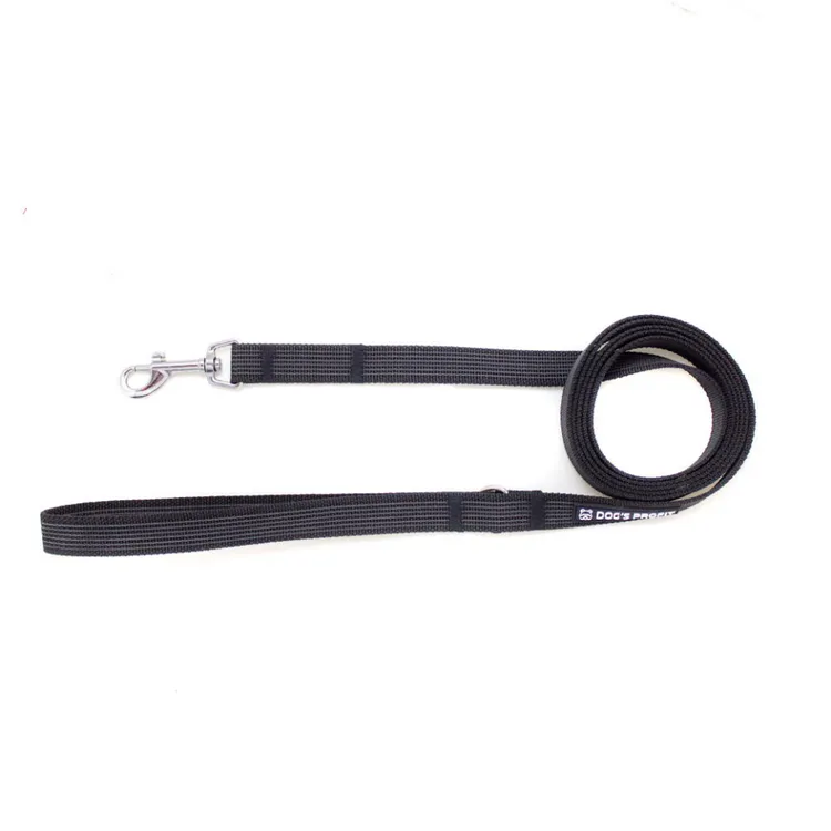 Gumowana smycz miejska NEGRO 150cm 20mm