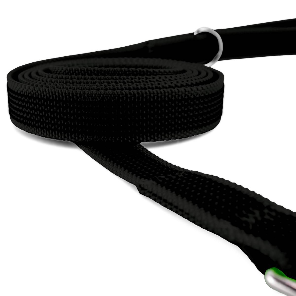 Gumowana smycz miejska NEGRO 150cm 20mm