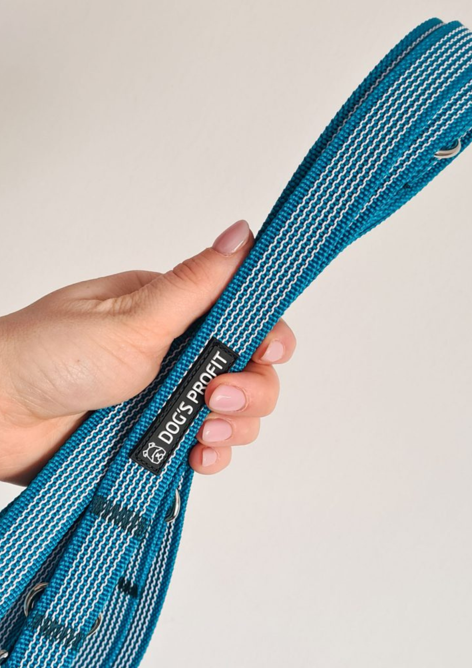 Gumowana smycz przepinana PACIFIC 200cm 20mm