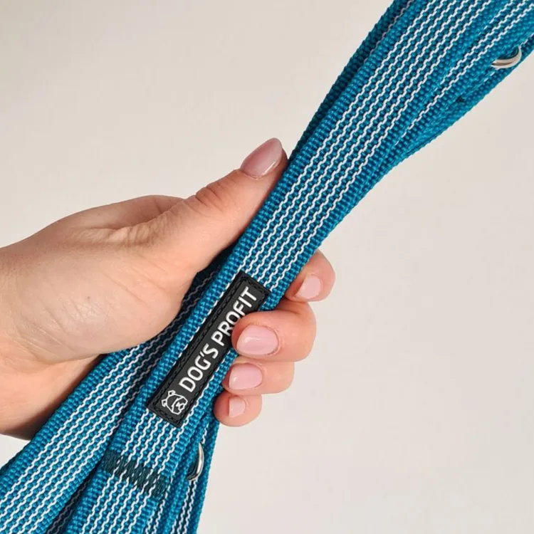 Gumowana smycz przepinana PACIFIC 200cm 20mm