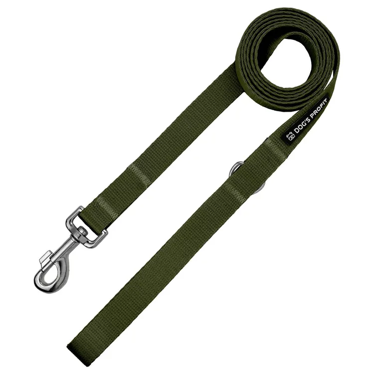 Smycz miejska KHAKI JAK KHAKI 150cm 20mm