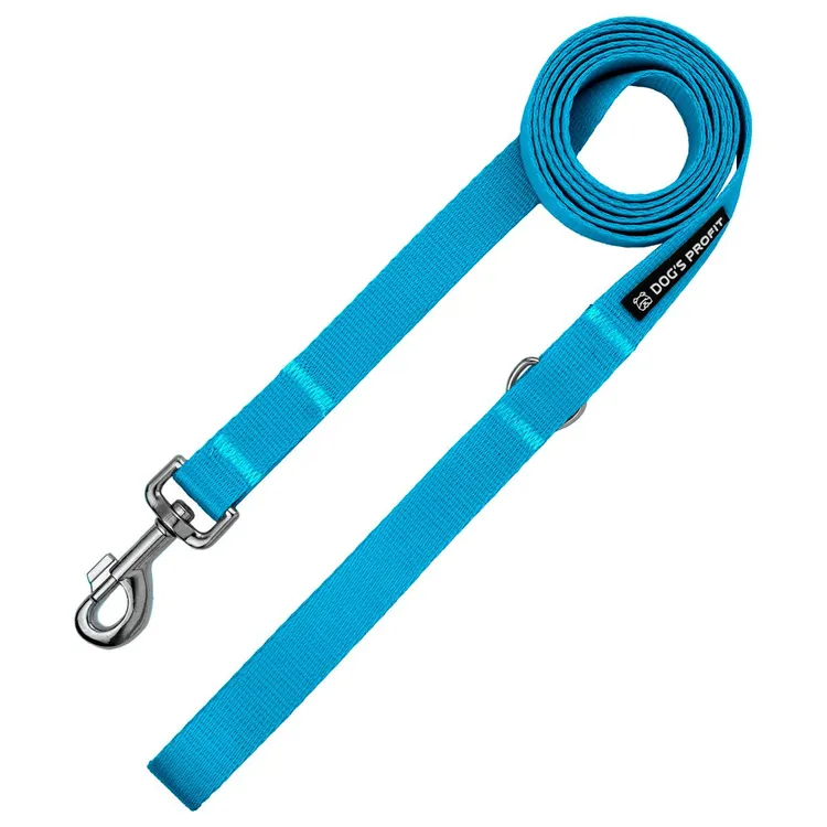 Smycz miejska NIEBIESKA JAK NIEBO 150cm 20mm