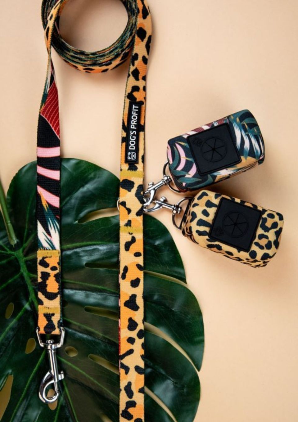 Smycz miejska PALMS 150cm 20mm