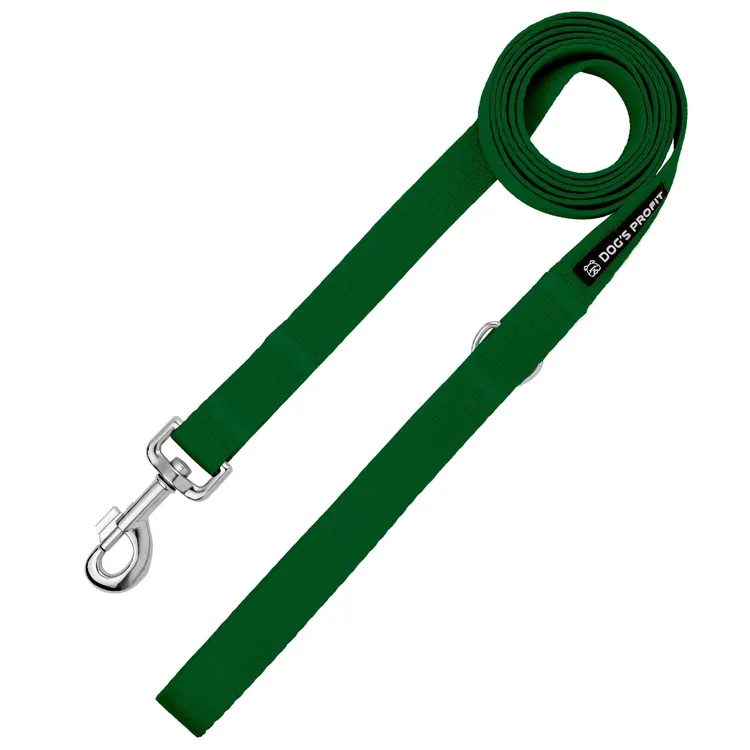 Smycz miejska ZIELONA JAK MATCHA 150cm 20mm