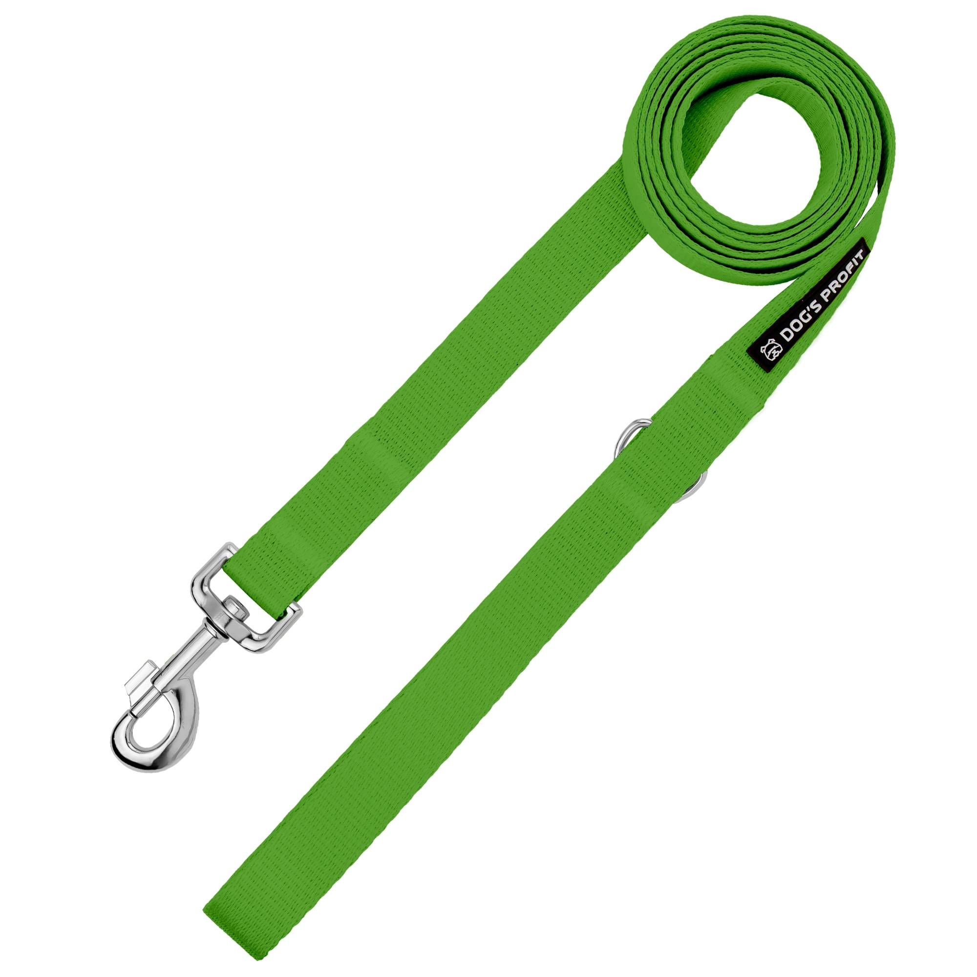 Smycz miejska ZIELONA JAK TRAWA 150cm 20mm