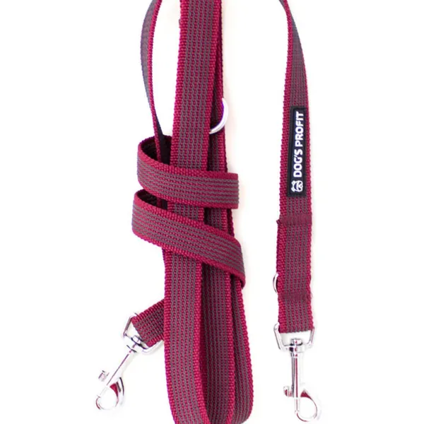 Gumowana smycz przepinana CHERRY