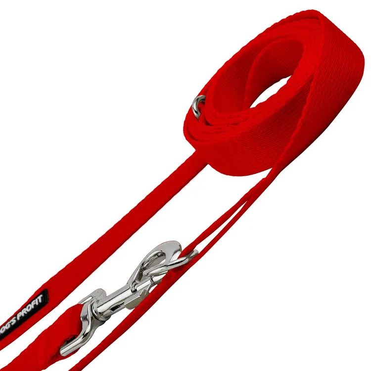 Smycz przepinana CZERWONA JAK CEGŁA 200cm 20mm