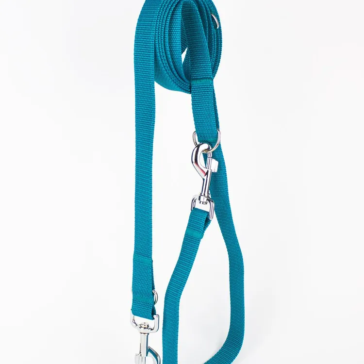 Smycz przepinana BASIC TURKUSOWA 200cm 20mm