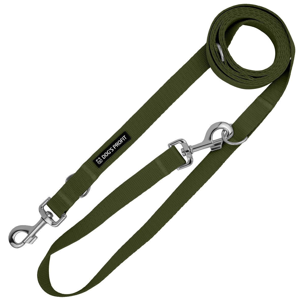 Smycz przepinana KHAKI JAK KHAKI 200cm 20mm