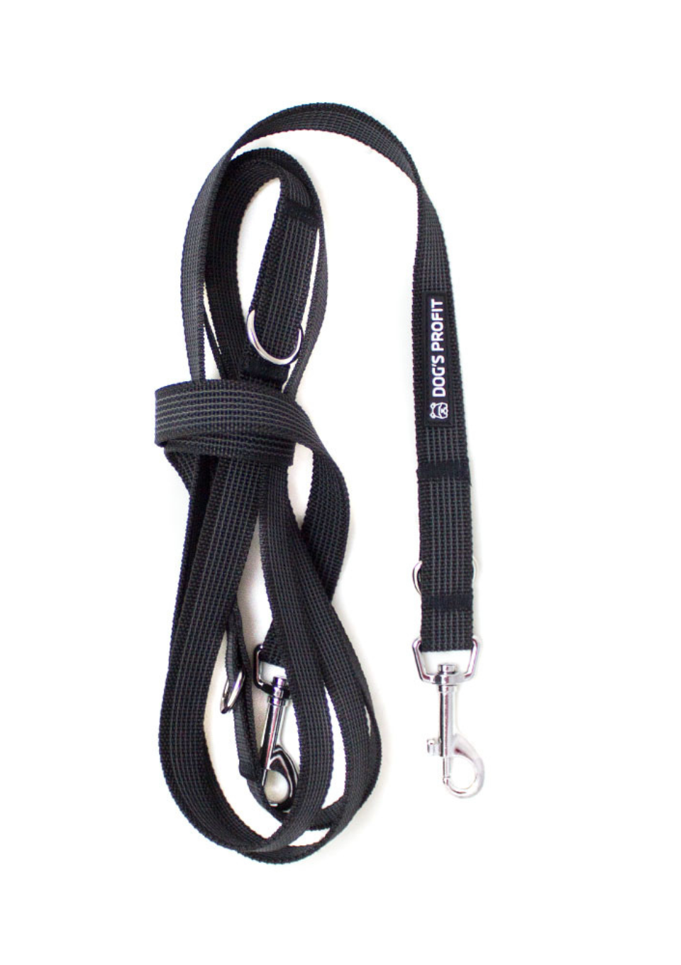 Gumowana smycz przepinana NEGRO 200cm 20mm