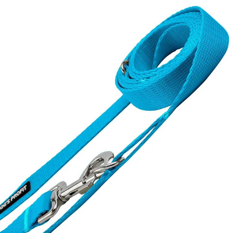 Smycz przepinana NIEBIESKA JAK NIEBO 200cm 20mm