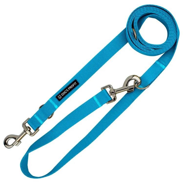 Smycz przepinana NIEBIESKA JAK NIEBO 200cm 20mm