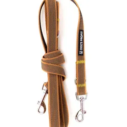 Gumowana smycz przepinana PEANUT