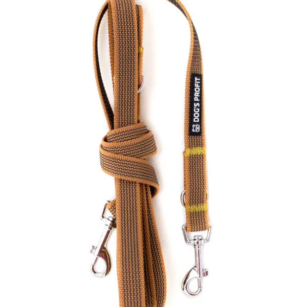 Gumowana smycz przepinana PEANUT