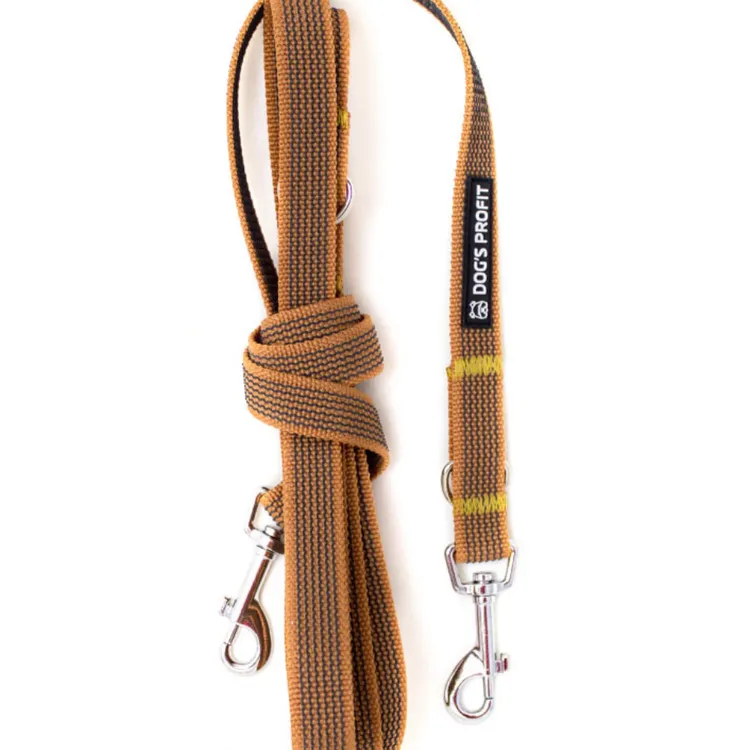 Gumowana smycz przepinana PEANUT 200cm 20mm