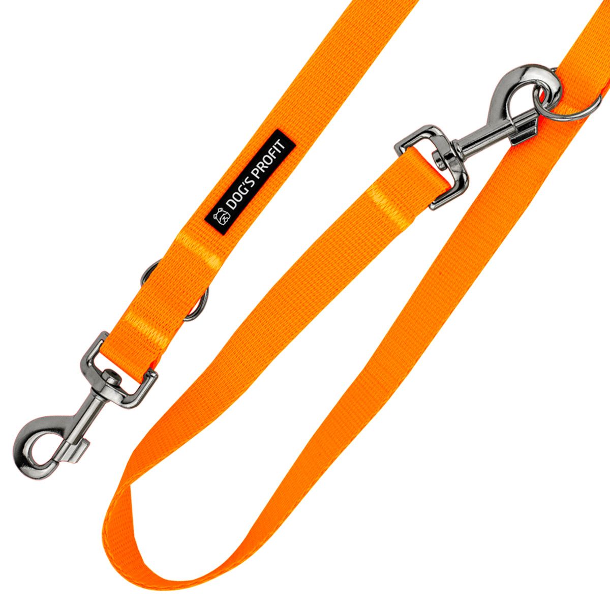 Smycz przepinana POMARAŃCZOWA JAK POMARAŃCZA 200cm 20mm