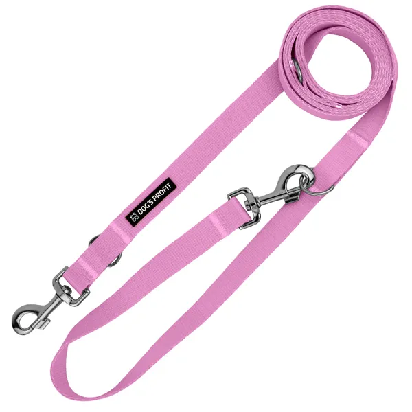 Smycz przepinana PUDROWO RÓŻOWA JAK MAJTKI