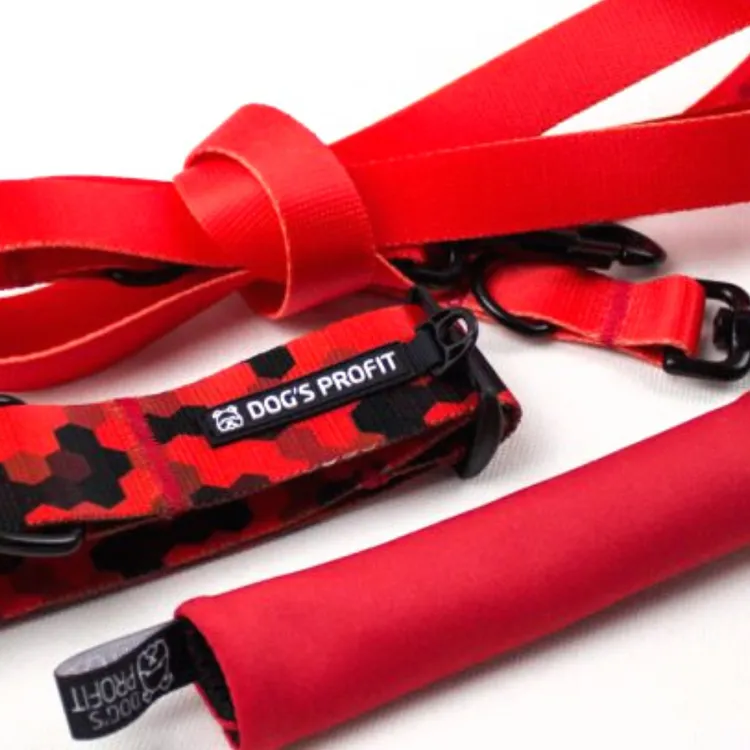 Smycz przepinana ROSSO 200cm 20mm