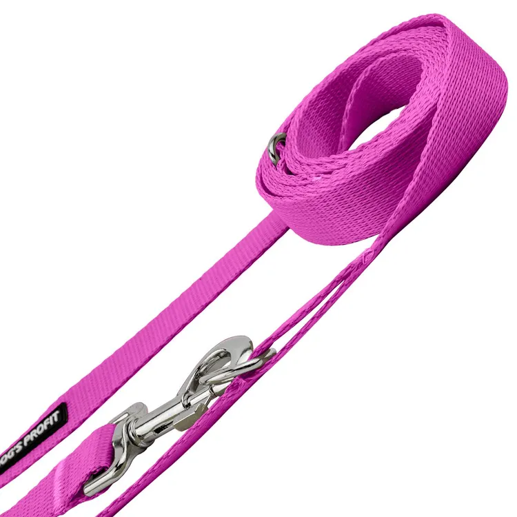 Smycz przepinana RÓŻOWA JAK SIĘ PATRZY 200cm 20mm