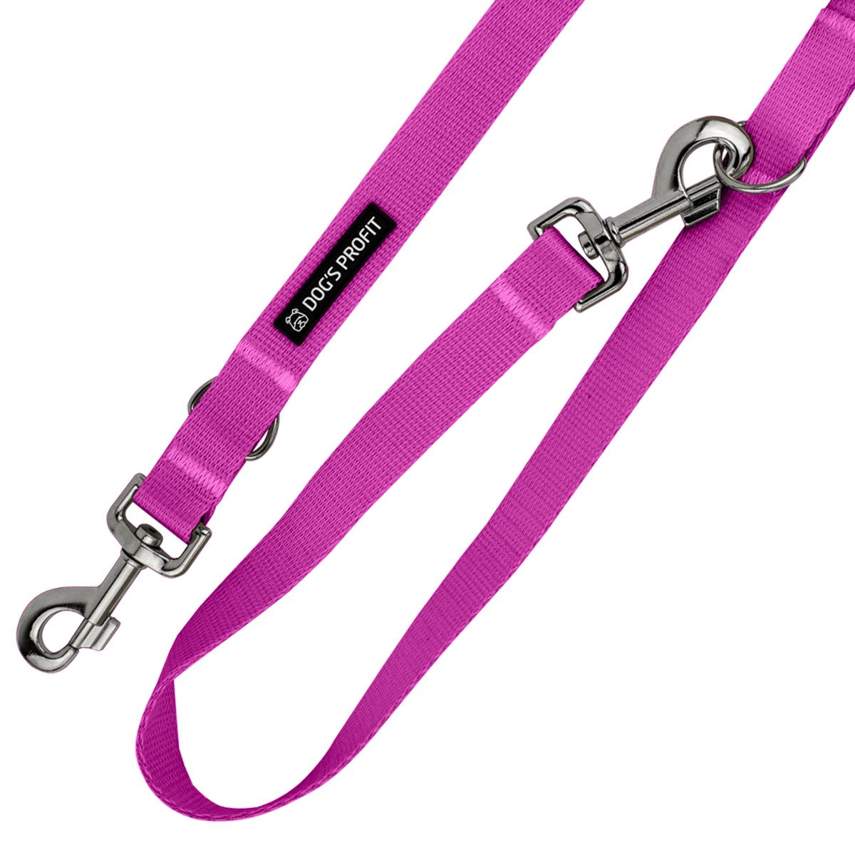 Smycz przepinana RÓŻOWA JAK SIĘ PATRZY 200cm 20mm