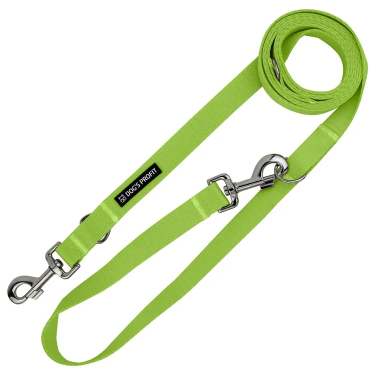 Smycz przepinana ZIELONA JAK TRAWA 200cm 20mm