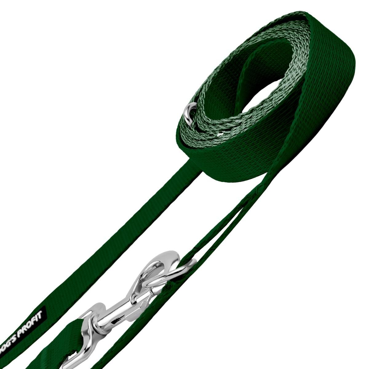 Smycz przepinana ZIELONA JAK MATCHA 200cm 20mm
