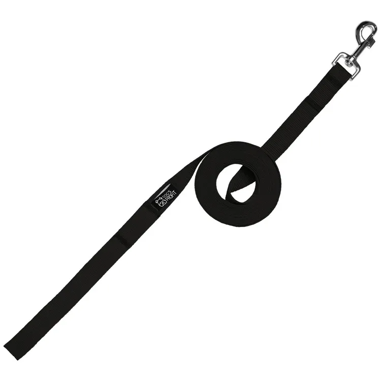 Smycz treningowa CZARNA 5m 15mm