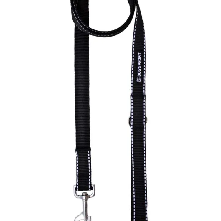 Smycz miejska ODBLASKOWA 150cm 20mm