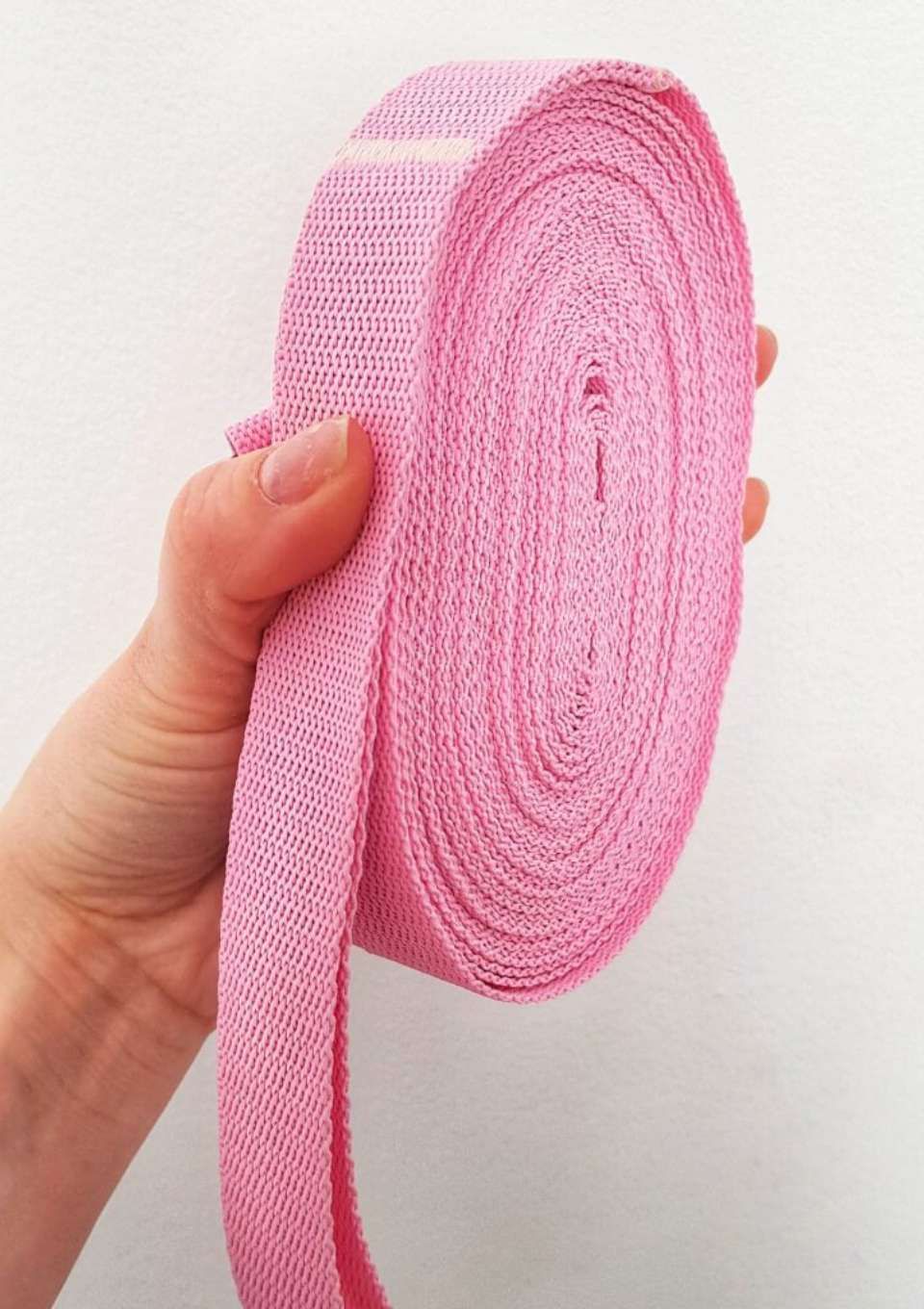 Smycz treningowa PUDROWY RÓŻ 5m 15mm