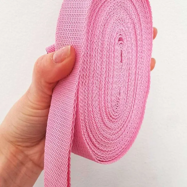 Smycz treningowa PUDROWY RÓŻ 5m 15mm