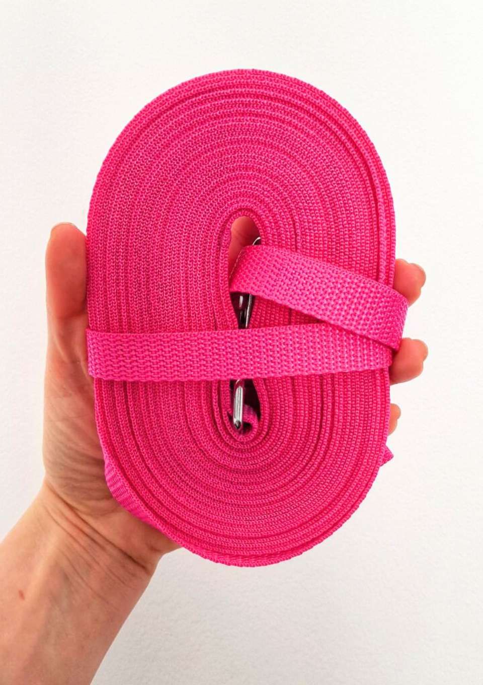 Smycz treningowa RÓŻOWA 5m 15mm