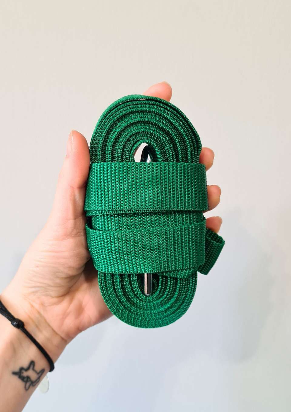 Smycz treningowa ZIELONA 5m 15mm