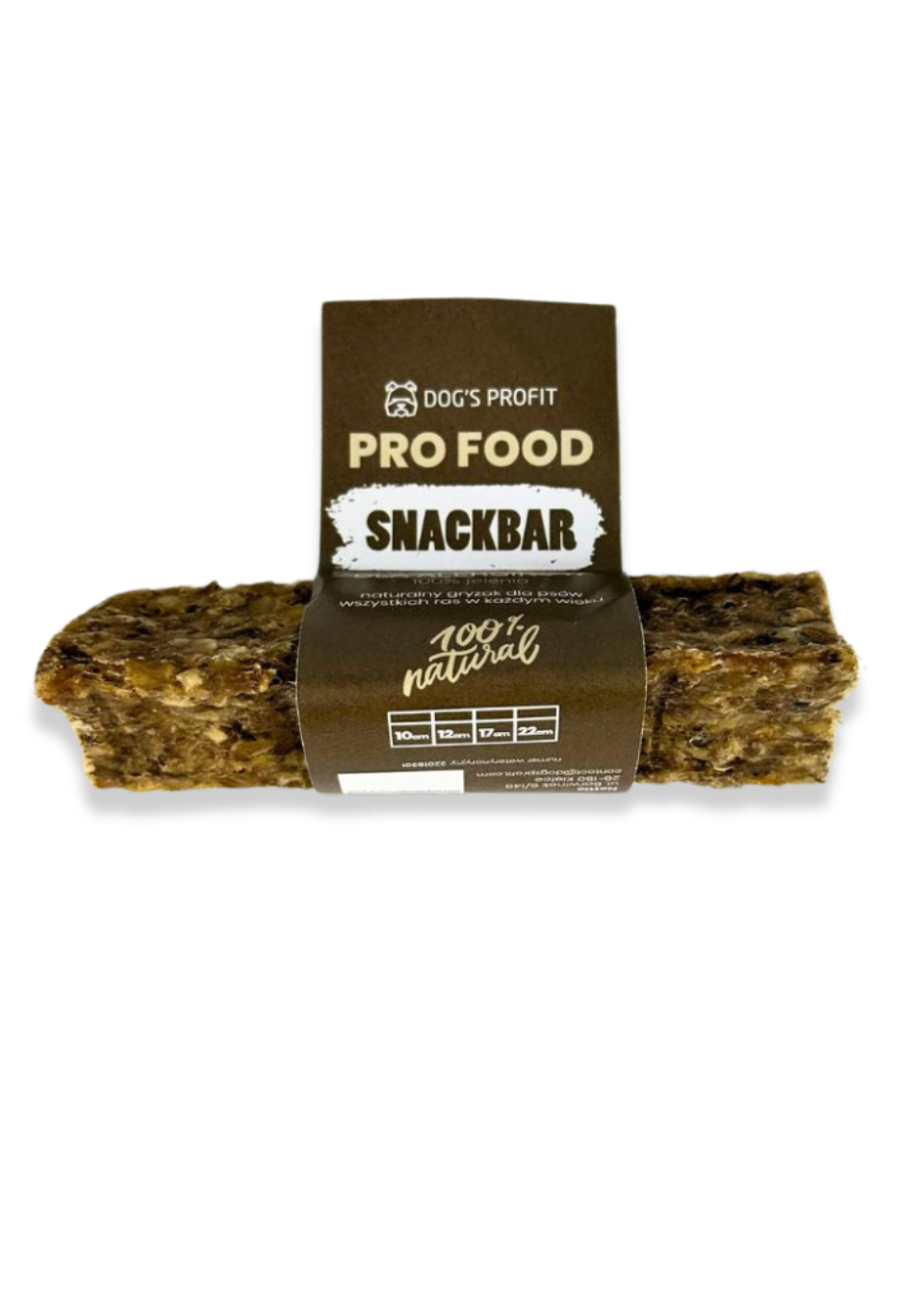 Gryzak dla psa SNACKBAR dla ALERGIKA 100% jeleń 12cm