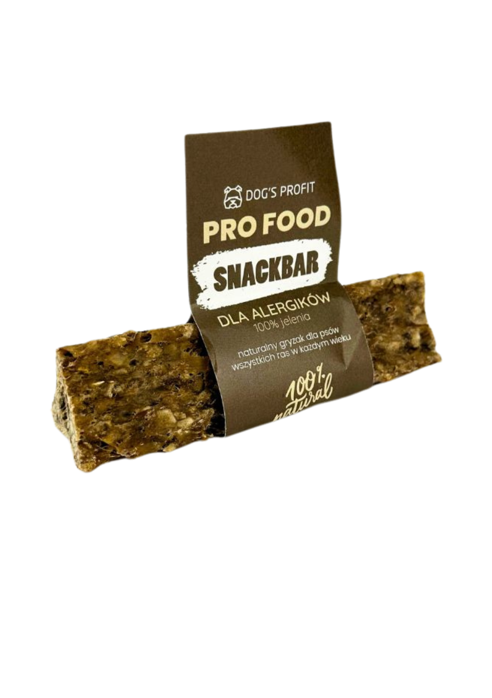 Gryzak dla psa SNACKBAR dla ALERGIKA 100% jeleń 12cm