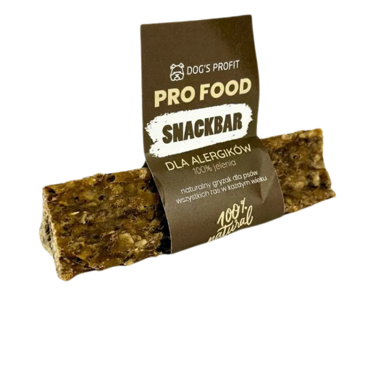Gryzak dla psa SNACKBAR dla ALERGIKA 100% jeleń 12cm