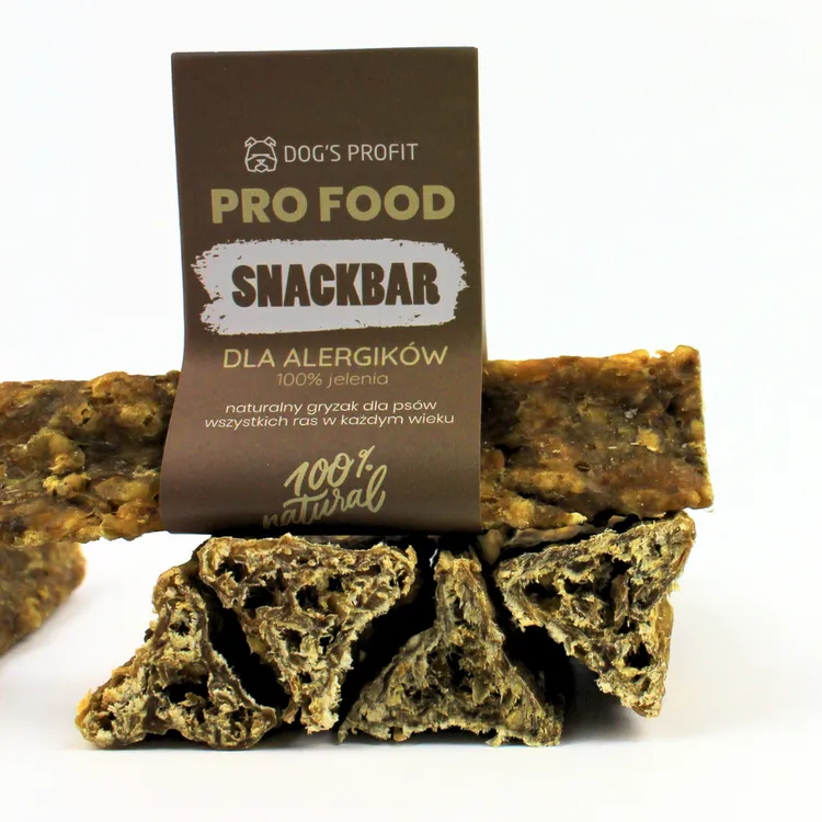 Gryzak dla psa SNACKBAR dla ALERGIKA 100% jeleń 12cm