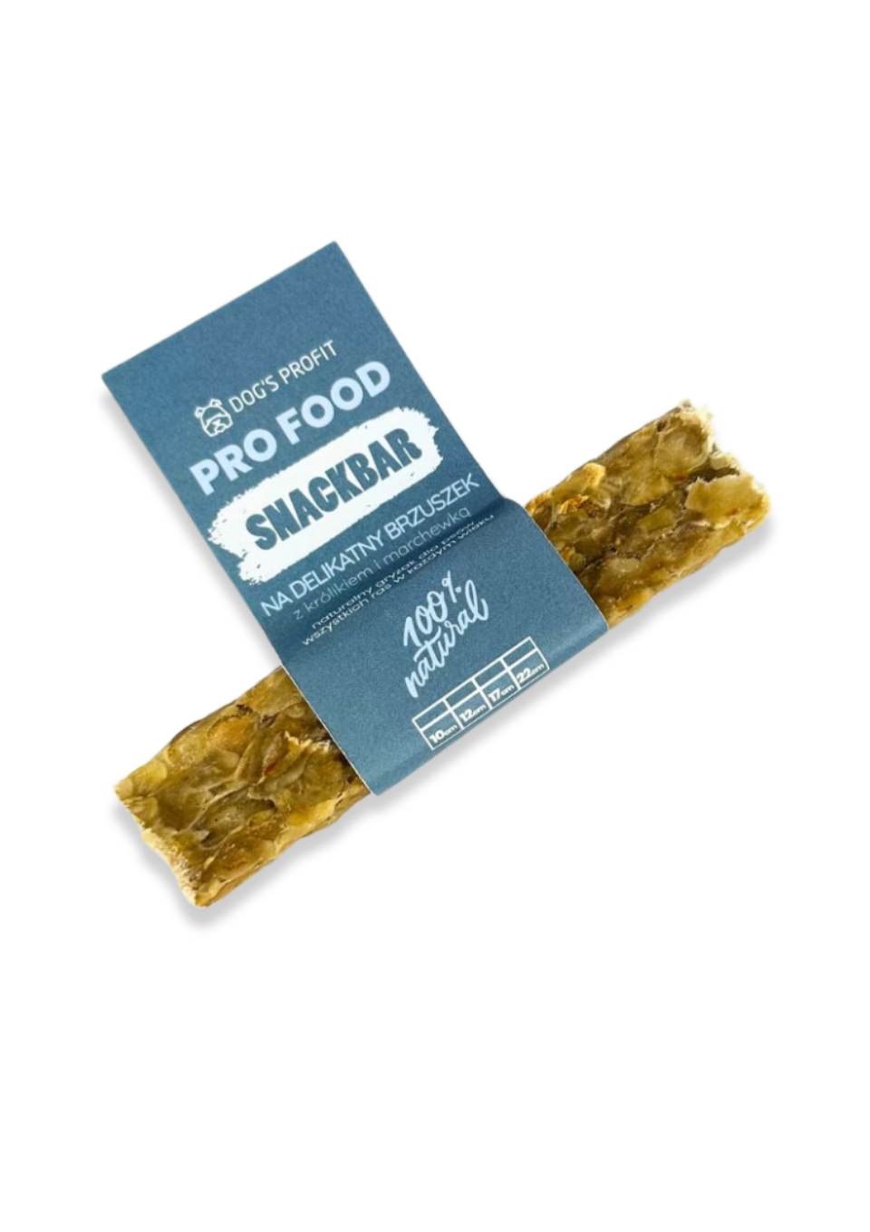 Gryzak dla psa SNACKBAR na DELIKATNY BRZUSZEK z królikiem 12cm